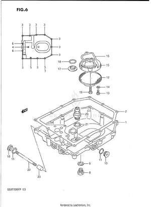 Oil Pan Schematic