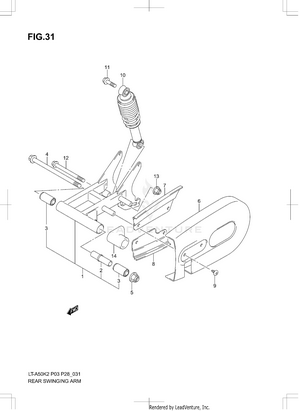 Rear Swingingarm Schematic
