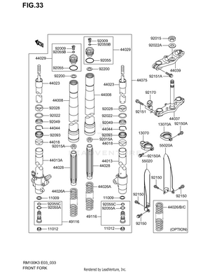 Front Fork Schematic