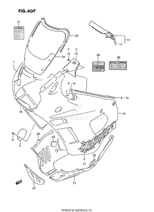 Cowling Body (model R) Schematic