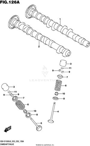 Camshaft/valve Schematic