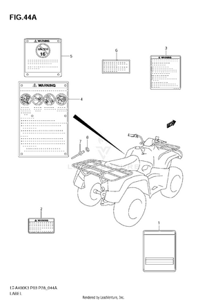 Label (model K4/k5/k6/k7) Schematic