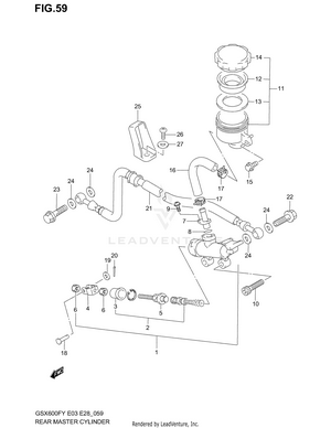 Rear Master Cylinder Schematic