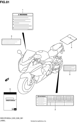 Label (gsx-r1000l4 E03) Schematic