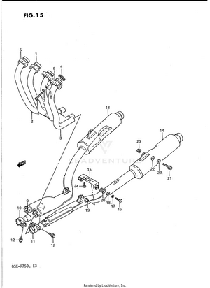 Muffler (model J/k) Schematic