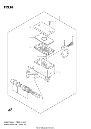 Front Master Cylinder Schematic