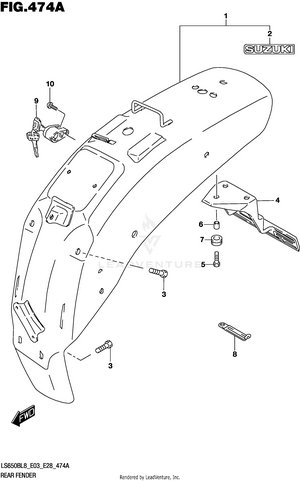 Rear Fender Schematic