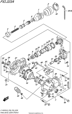 Final Bevel Gear (front) Schematic