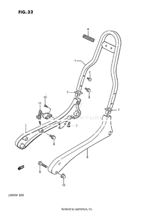 Pillion Rider Handle Schematic