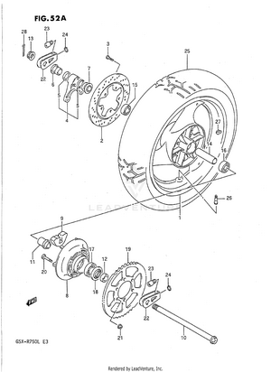 Rear Wheel (model L) Schematic