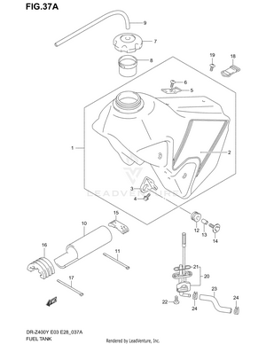 Fuel Tank (model K1) Schematic