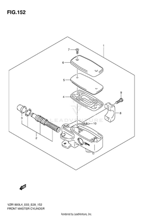 Front Master Cylinder (vzr1800l4 E33) Schematic