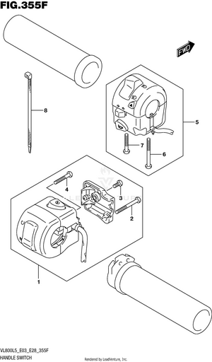 Handle Switch (vl800bl5 E28) Schematic