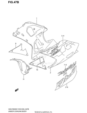 Under Cowling (model K2 For Yc2) Schematic