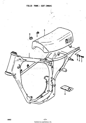 Frame - Seat (rm80n) Schematic