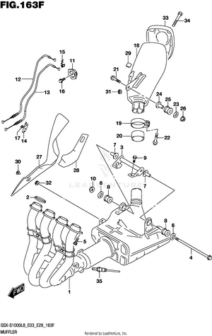 Muffler (gsx-s1000zl8 E33) Schematic