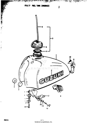 Fuel Tank (rm250c2) Schematic