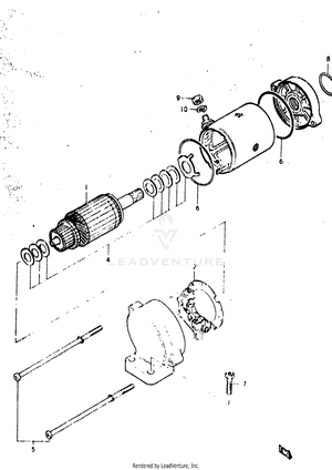 Starting Motor (gs400c) Schematic