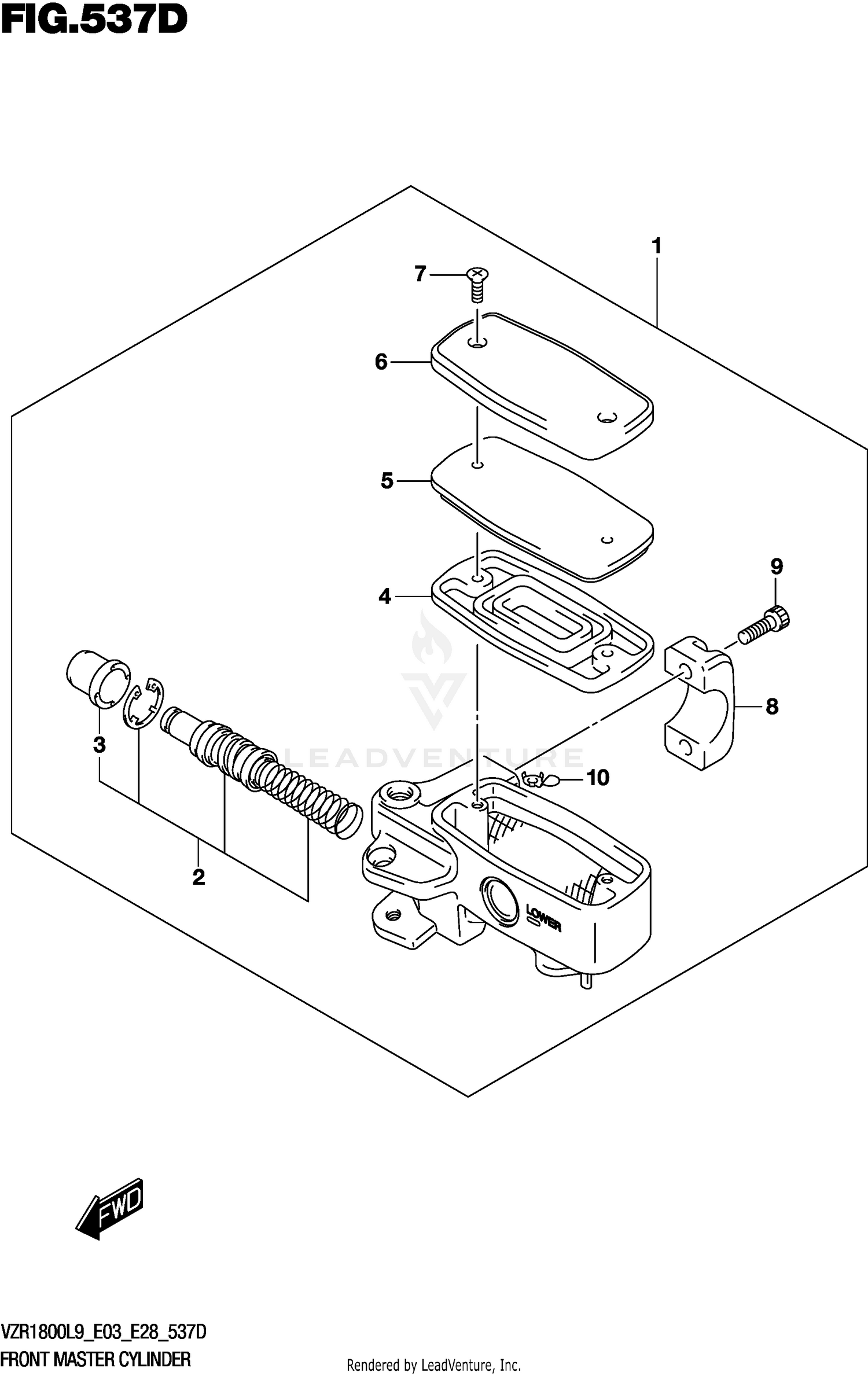 FRONT MASTER CYLINDER (VZR1800BZL9 E33)