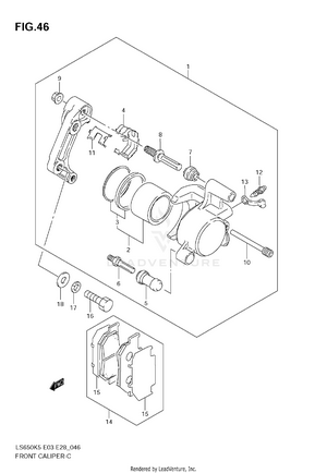 Front Caliper Schematic