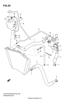 Radiator Hose Schematic