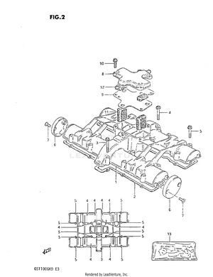 Cylinder Head Cover (gs1100gkd) Schematic