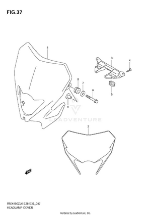 Headlamp Cover Schematic