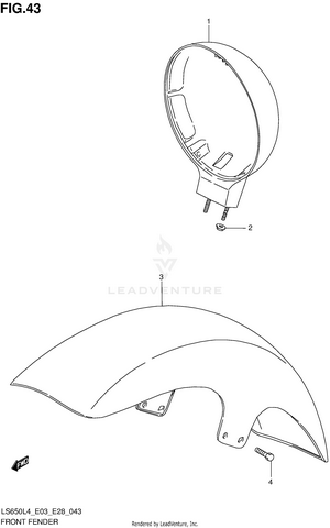 Front Fender Schematic