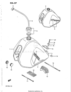 Fuel Tank (model G/h) Schematic
