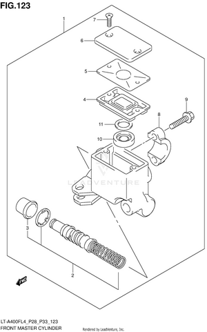 Front Master Cylinder Schematic