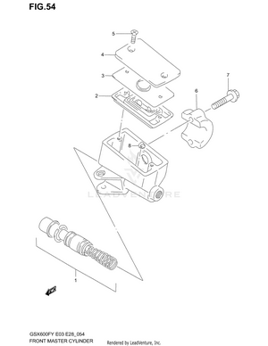 Front Master Cylinder Schematic