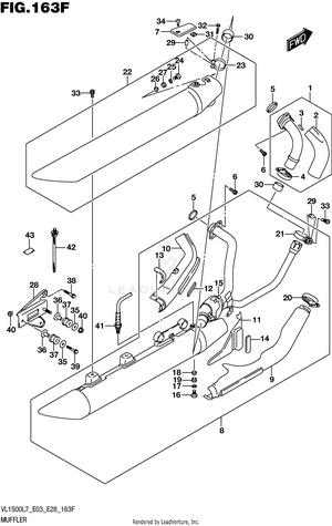 Muffler (vl1500tl7 E28) Schematic