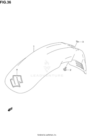 Front Fender Schematic