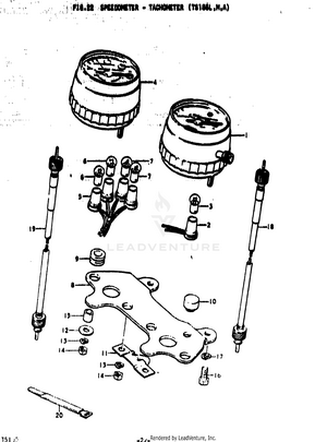 Speedometer - Tachometer (ts185l Schematic