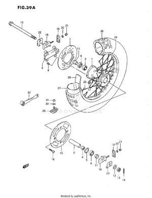 Rear Wheel (l/m/n/p/r) Schematic