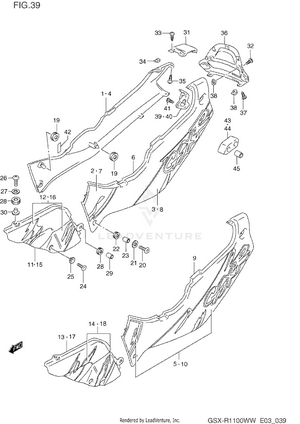 Frame Cover (model P) Schematic