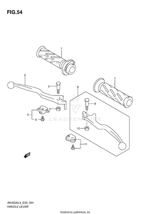 Handle Lever (an400al3 E33) Schematic