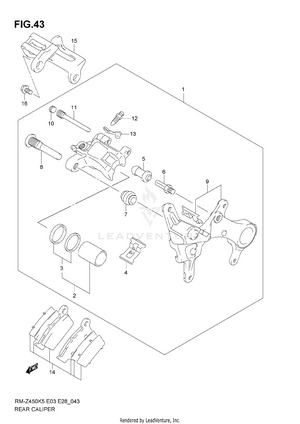 Rear Caliper Schematic