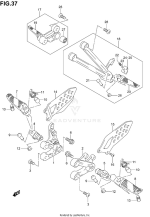Footrest Schematic