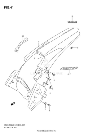 Rear Fender Schematic