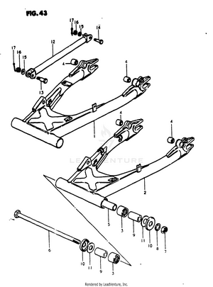 Rear Swinging Arm Schematic
