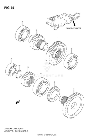 Shaft Counter/idler Schematic