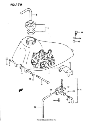 Fuel Tank (model R/s) Schematic