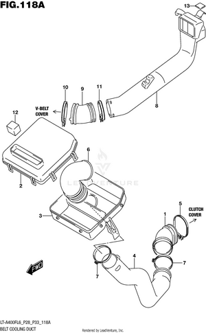 Belt Cooling Duct Schematic