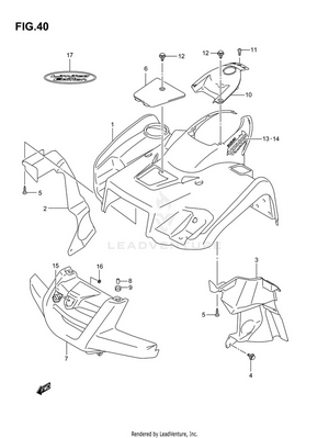 Front Fender (model K4) Schematic