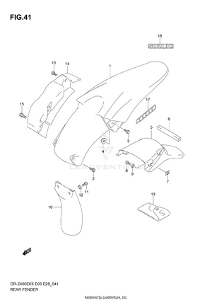 Rear Fender Schematic