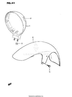 Headlamp Housing Schematic
