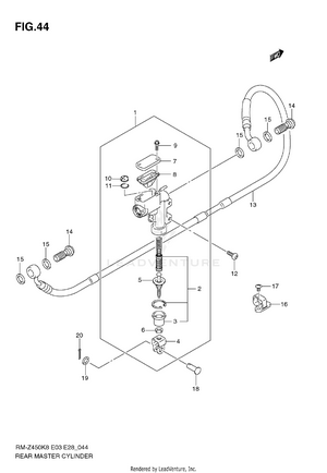 Rear Master Cylinder Schematic