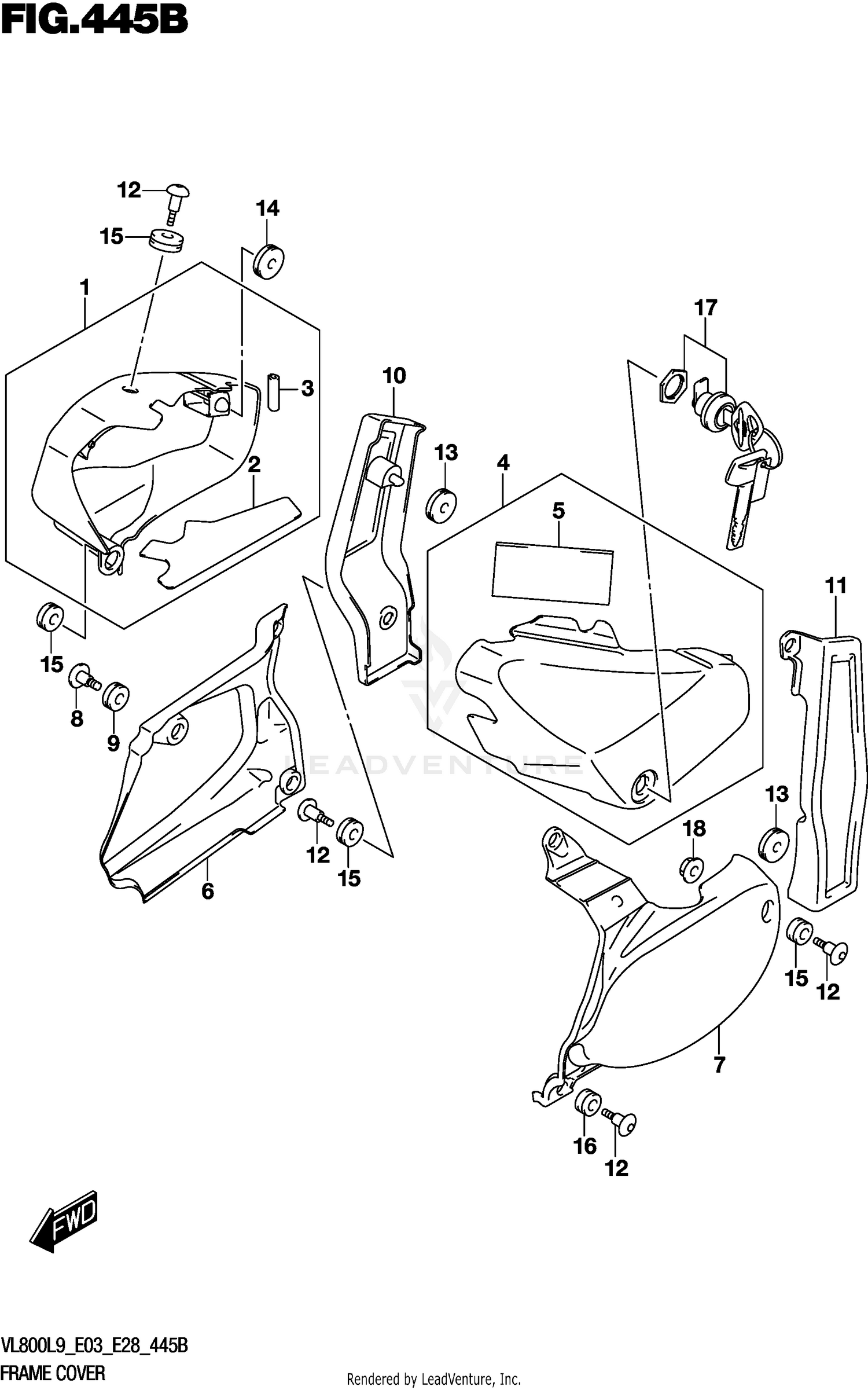 FRAME COVER (VL800L9 E28)