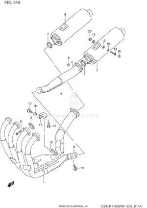 Muffler (model S/t/v/w) Schematic